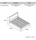 Toffee Bed with Natural Timber Look Finish